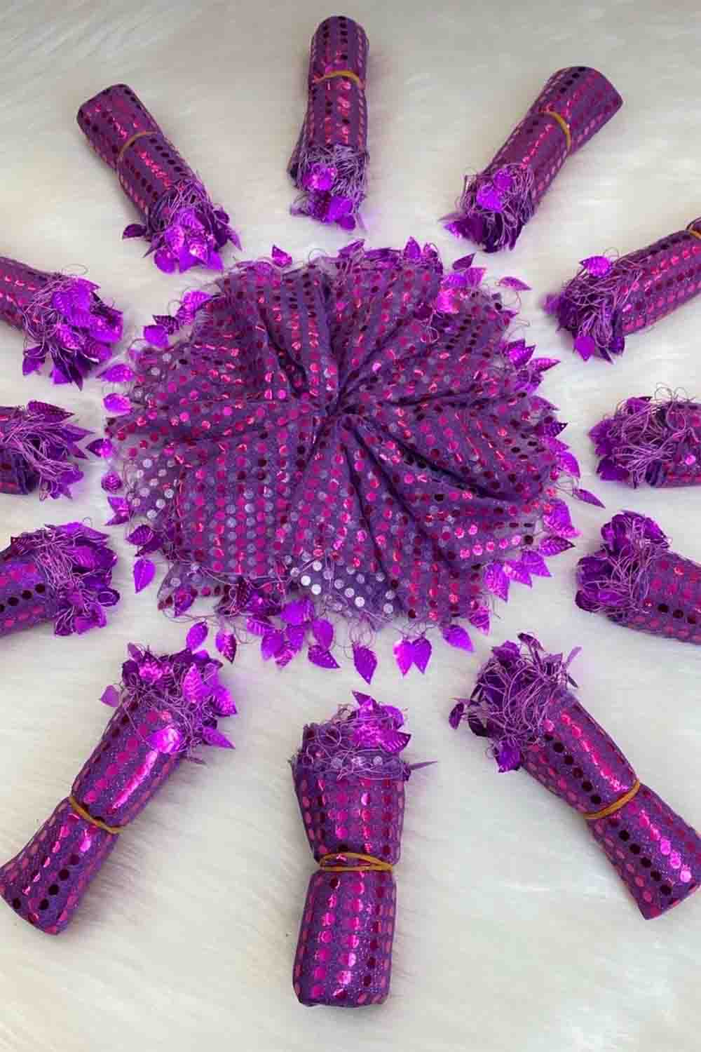 Set van 10 - Glinsterende Halay Mendili Dansdoekjes voor Bruiloft & Henna