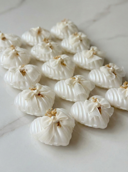 Set van 10 Schelp Kaarsjes - Shell Candles - Trendy Bedankje voor Bruiloft